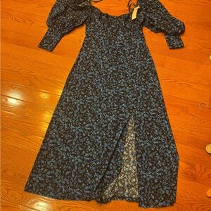 Top shop new with tags Elegant Blue Floral Dress size 10